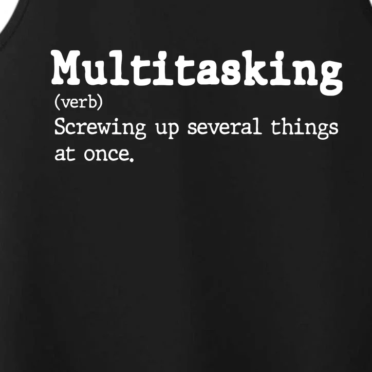 Funny Multitasking Definition Performance Tank