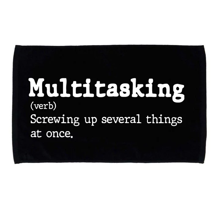 Funny Multitasking Definition Microfiber Hand Towel