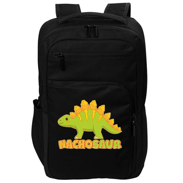 Funny Nachosaur Nacho Cheese Stegosaurus Dinosaur Impact Tech Backpack