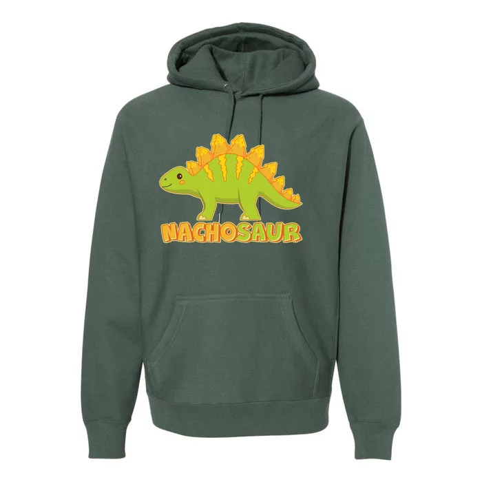 Funny Nachosaur Nacho Cheese Stegosaurus Dinosaur Premium Hoodie