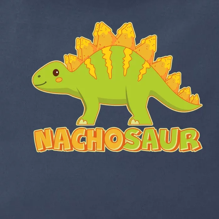 Funny Nachosaur Nacho Cheese Stegosaurus Dinosaur Zip Tote Bag