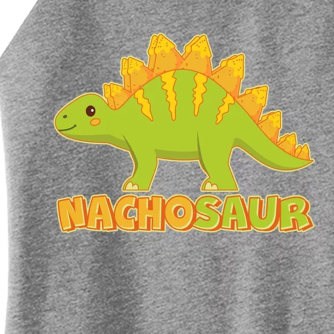 Funny Nachosaur Nacho Cheese Stegosaurus Dinosaur Women’s Perfect Tri Rocker Tank