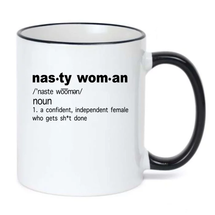 Funny Nasty Woman Definition Black Color Changing Mug