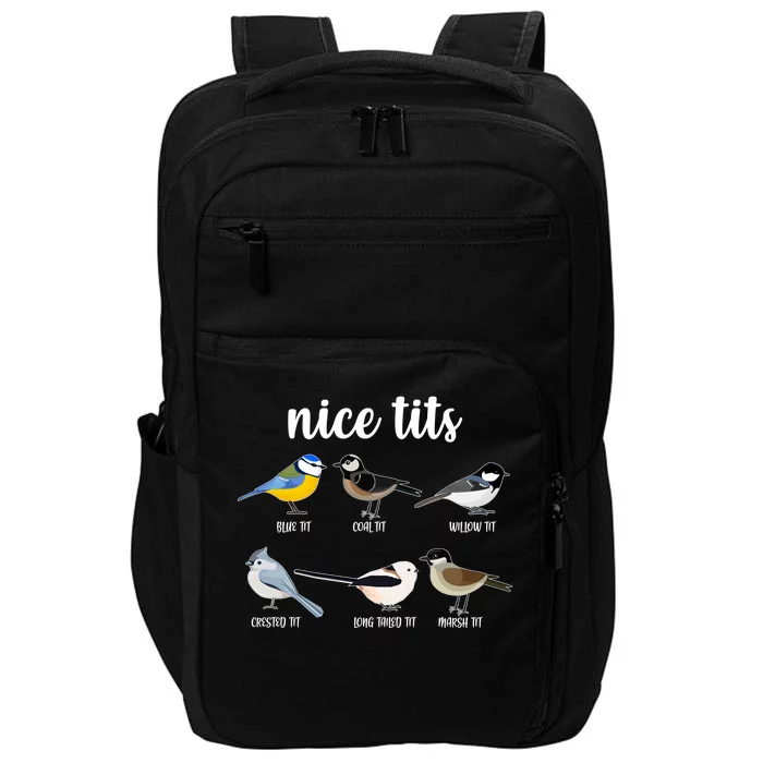 Funny Nice Tits Birds Impact Tech Backpack