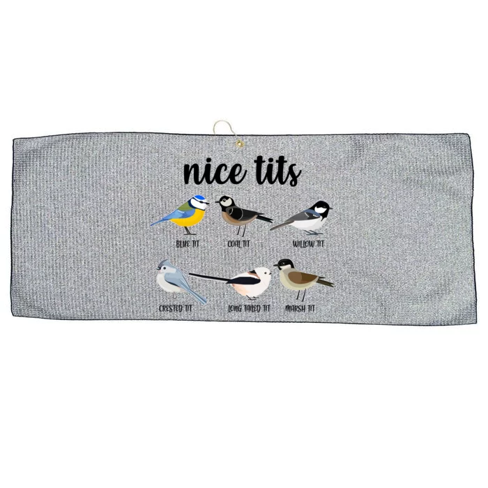 Funny Nice Tits Birds Large Microfiber Waffle Golf Towel