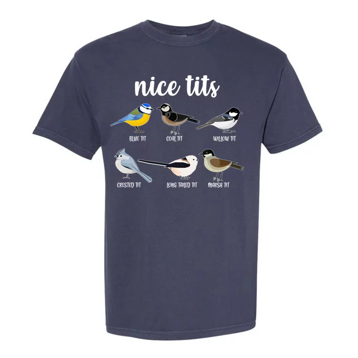 Funny Nice Tits Birds Garment-Dyed Heavyweight T-Shirt