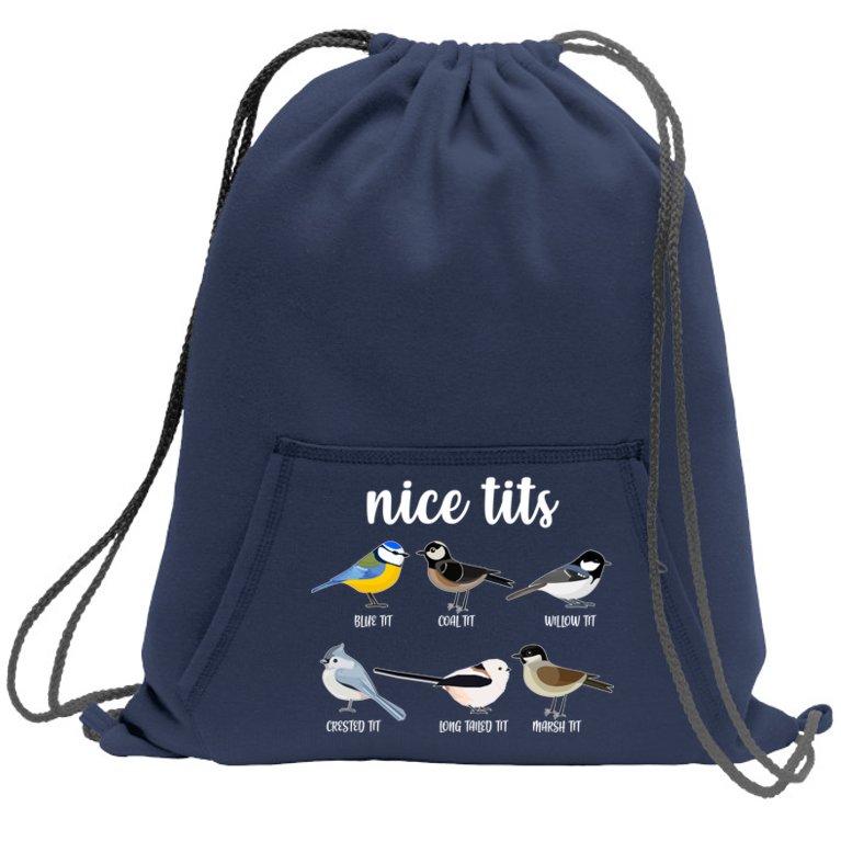 Funny Nice Tits Birds Sweatshirt Cinch Pack Bag
