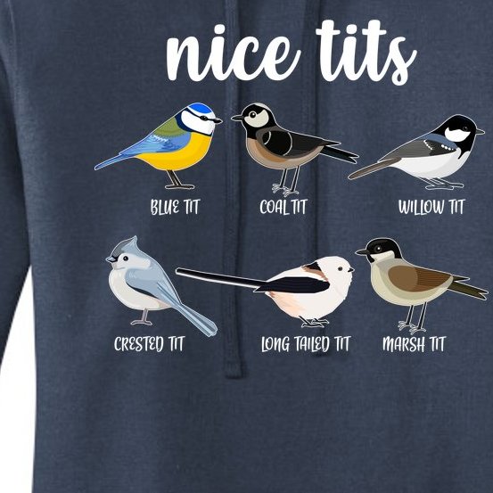 Funny Nice Tits Birds Women's Pullover Hoodie