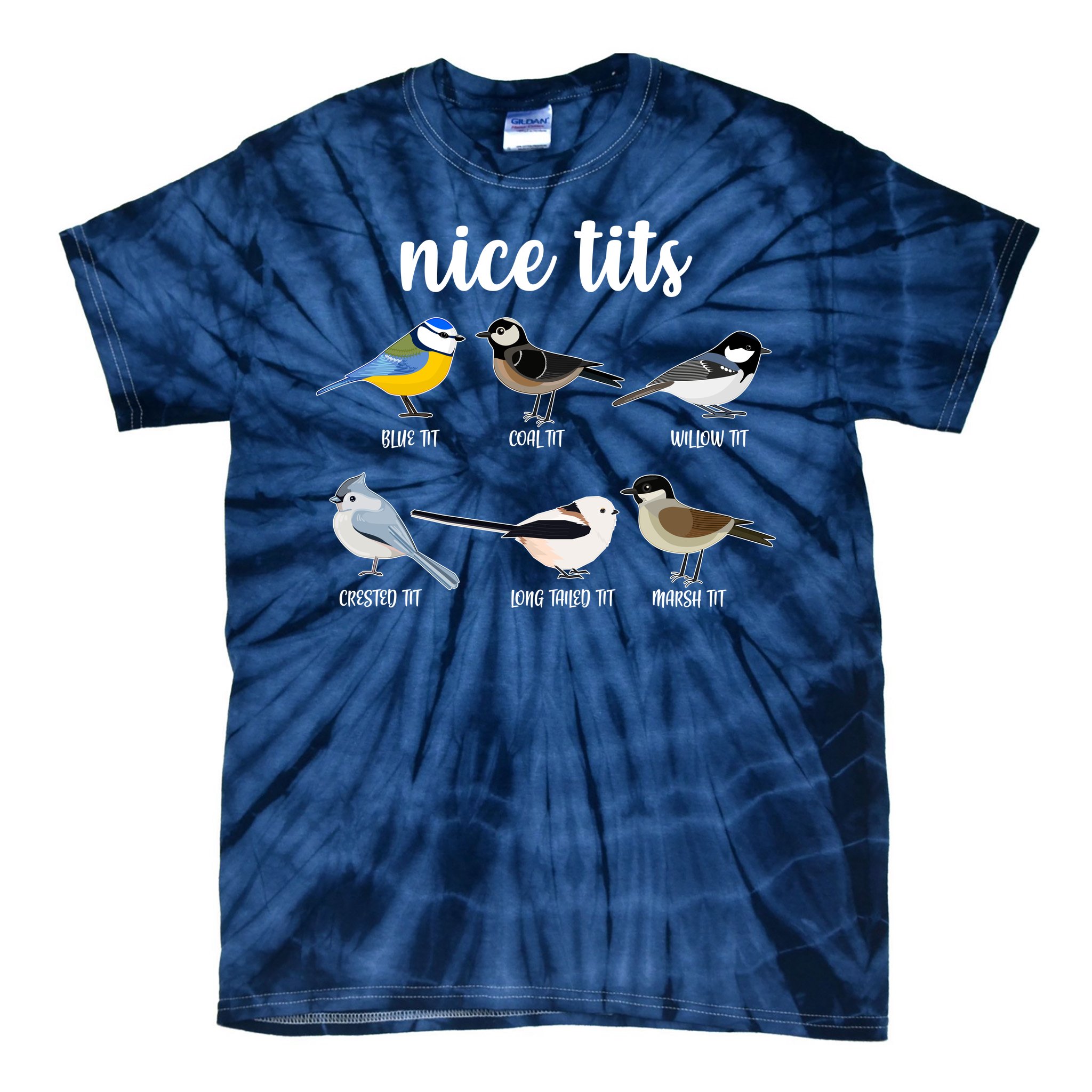 Funny Nice Tits Birds Tie-Dye T-Shirt | TeeShirtPalace