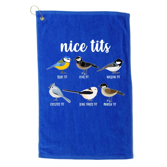 Funny Nice Tits Birds Platinum Collection Golf Towel