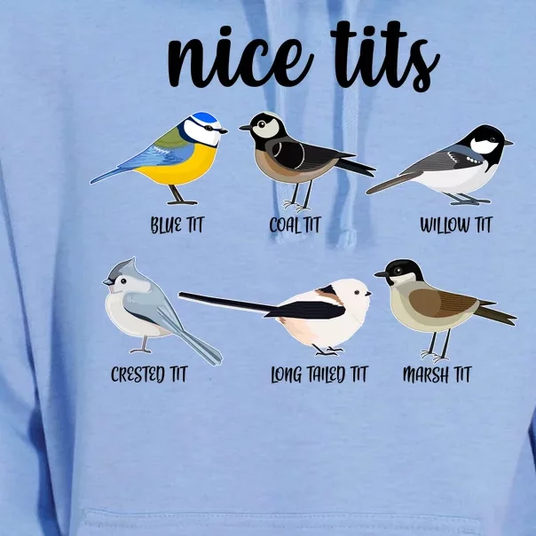 Funny Nice Tits Birds Unisex Surf Hoodie