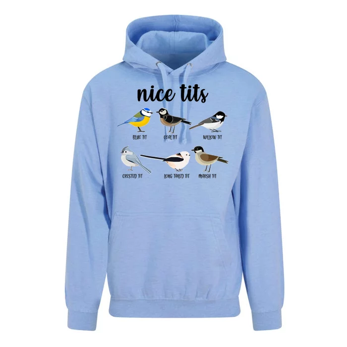 Funny Nice Tits Birds Unisex Surf Hoodie