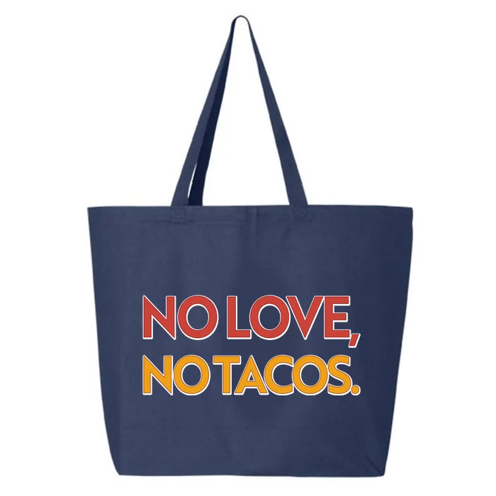 Funny No Love, No Tacos 25L Jumbo Tote