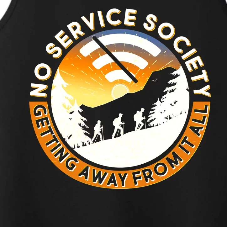 Funny No Service Society Performance Tank