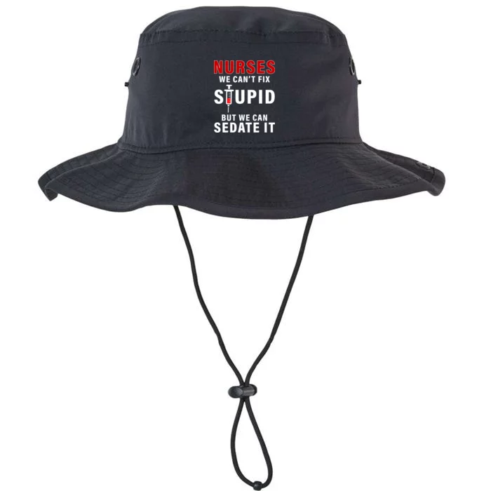 Funny Nurse Can't Fix Stupid Legacy Cool Fit Booney Bucket Hat