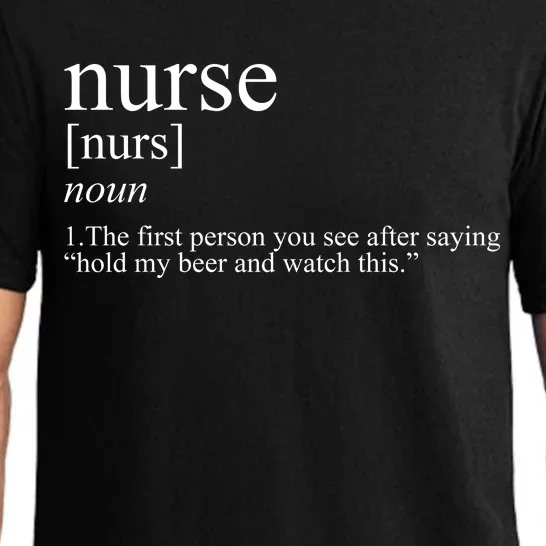 Funny Nurse Definition Pajama Set