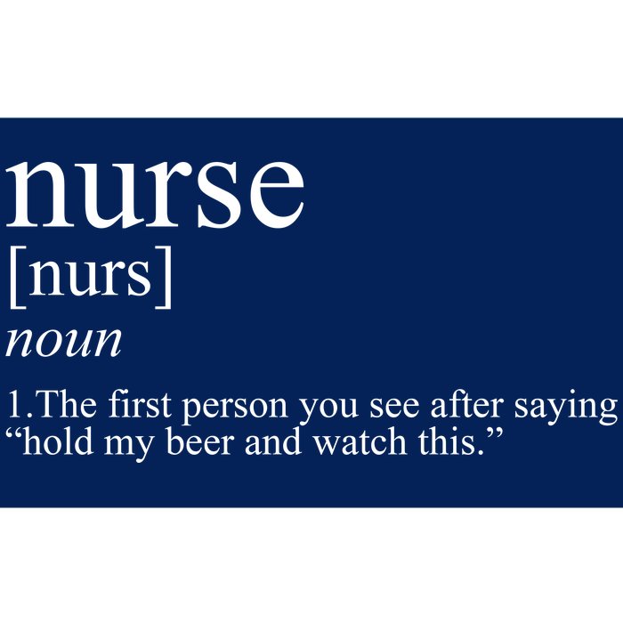 Funny Nurse Definition Bumper Sticker