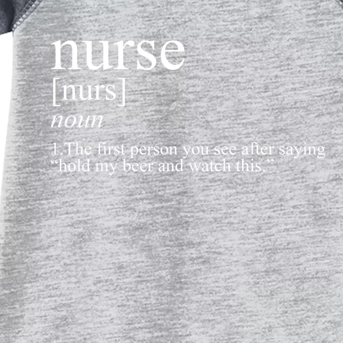 Funny Nurse Definition Infant Baby Jersey Bodysuit