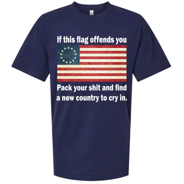 Funny Offensive Betsy Ross Flag Sueded Cloud Jersey T-Shirt