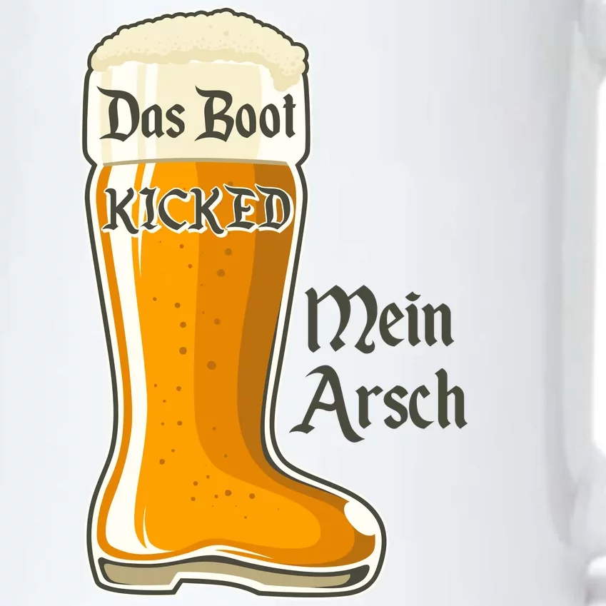 Funny Oktoberfest Das Boot Kicked Mein Arsch Black Color Changing Mug