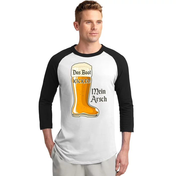 Funny Oktoberfest Das Boot Kicked Mein Arsch Baseball Sleeve Shirt