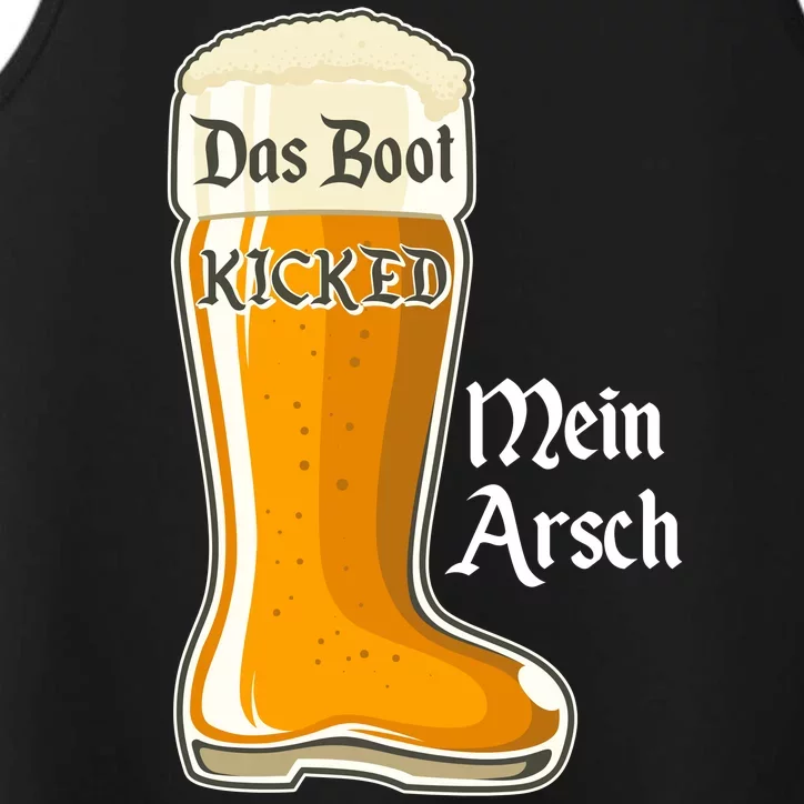 Funny Oktoberfest Das Boot Kicked Mein Arsch Performance Tank