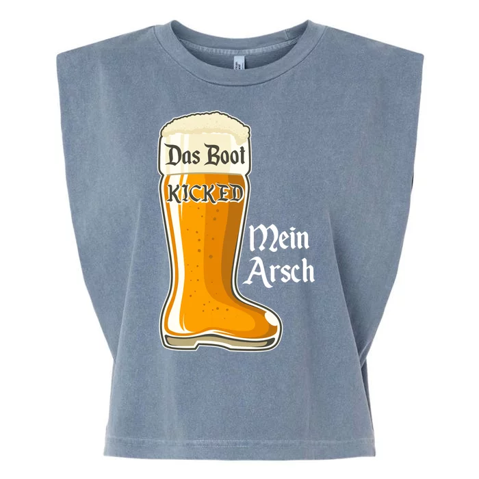 Funny Oktoberfest Das Boot Kicked Mein Arsch Garment-Dyed Women's Muscle Tee