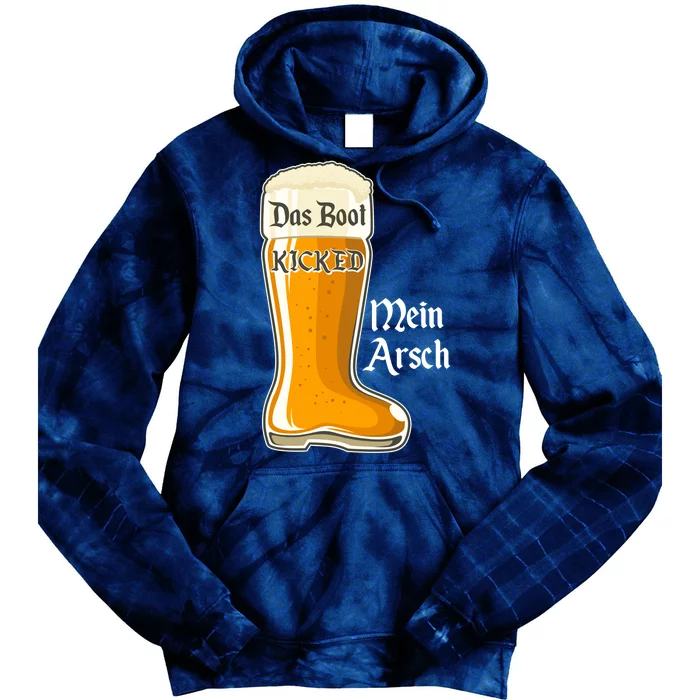 Funny Oktoberfest Das Boot Kicked Mein Arsch Tie Dye Hoodie