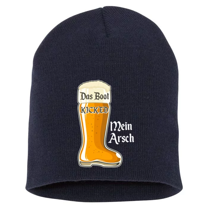 Funny Oktoberfest Das Boot Kicked Mein Arsch Short Acrylic Beanie