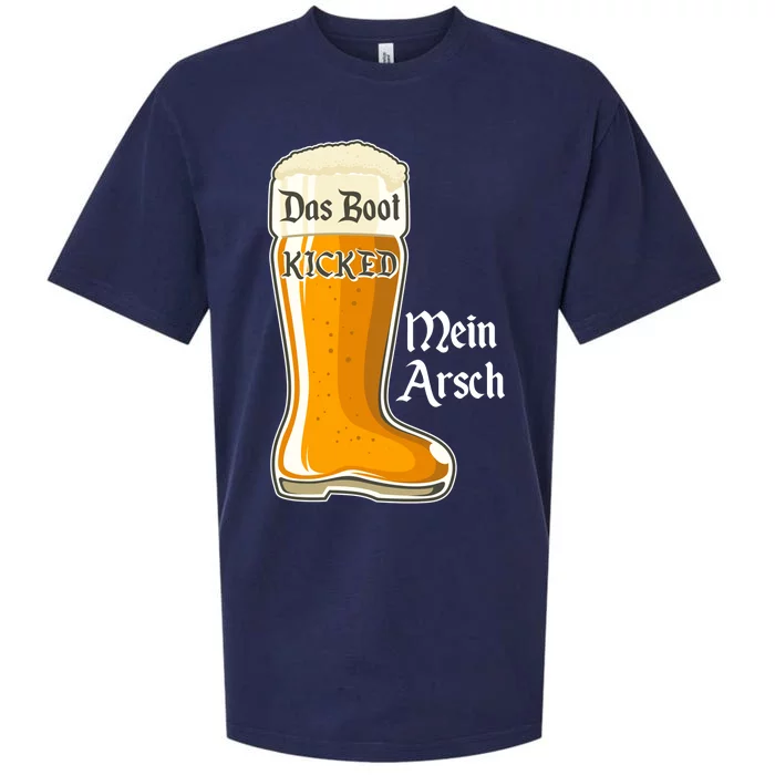 Funny Oktoberfest Das Boot Kicked Mein Arsch Sueded Cloud Jersey T-Shirt