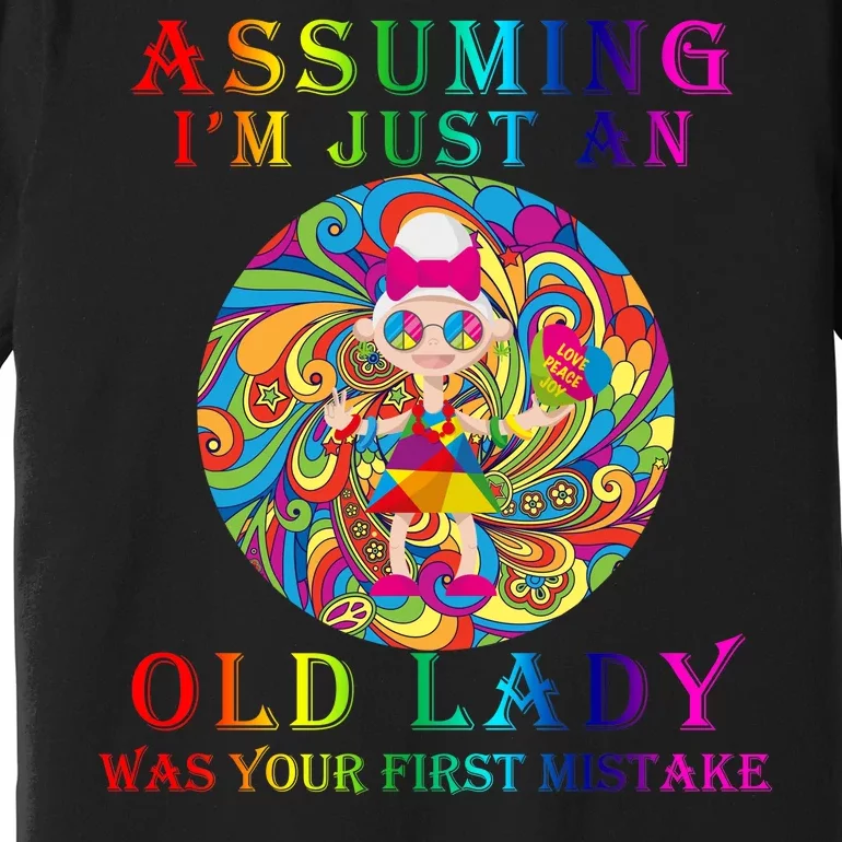 Funny Old Lady Premium T-Shirt