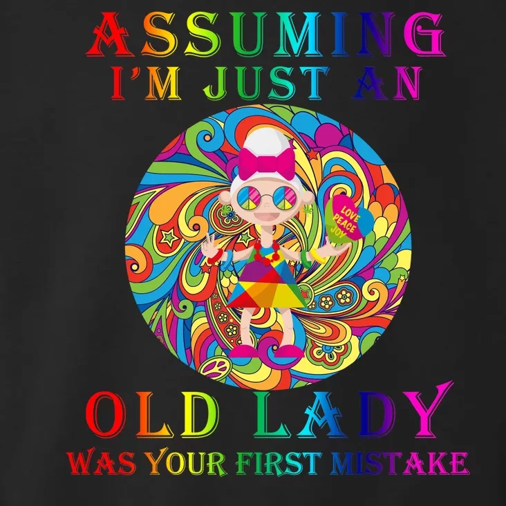 Funny Old Lady Toddler Hoodie