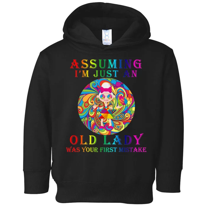 Funny Old Lady Toddler Hoodie