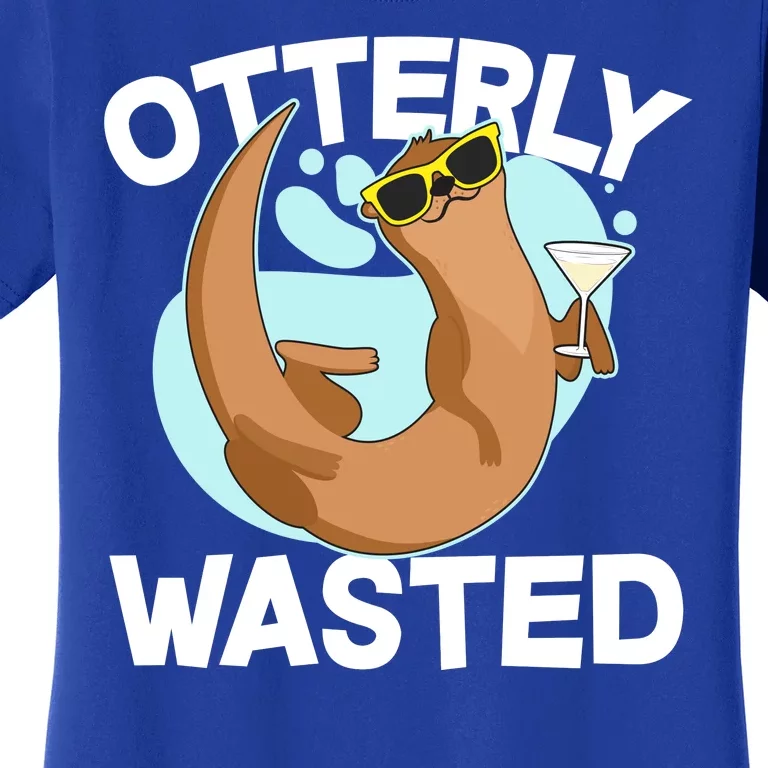 Funny Otterly Wasted Drunk Otter Women's T-Shirt