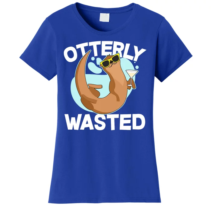 Funny Otterly Wasted Drunk Otter Women's T-Shirt