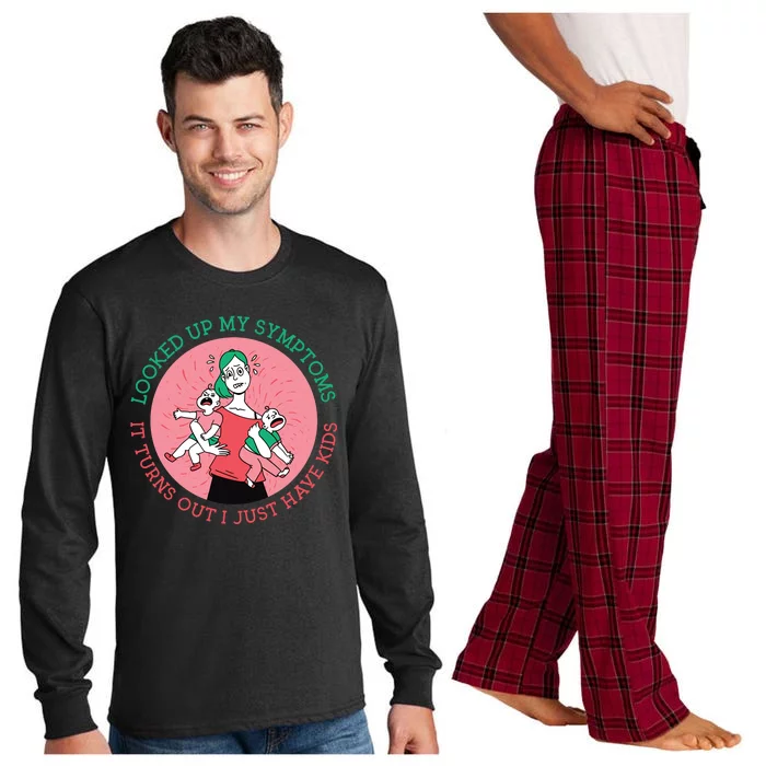 Funny Overwhelmed Mom Long Sleeve Pajama Set