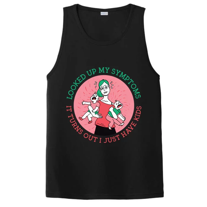 Funny Overwhelmed Mom Performance Tank