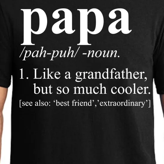 Funny Papa Definition Like A Grandfather Pajama Set