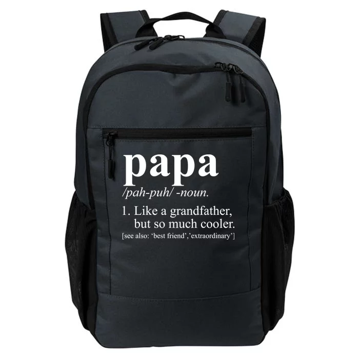 Funny Papa Definition Like A Grandfather Daily Commute Backpack