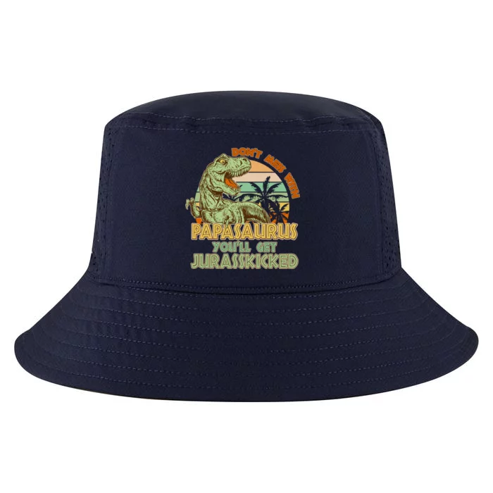 Funny Papa Don't Mess With Papasaurus Cool Comfort Performance Bucket Hat