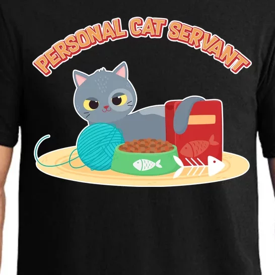 Funny Personal Cat Servant Pajama Set