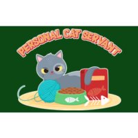 Funny Personal Cat Servant Bumper Sticker