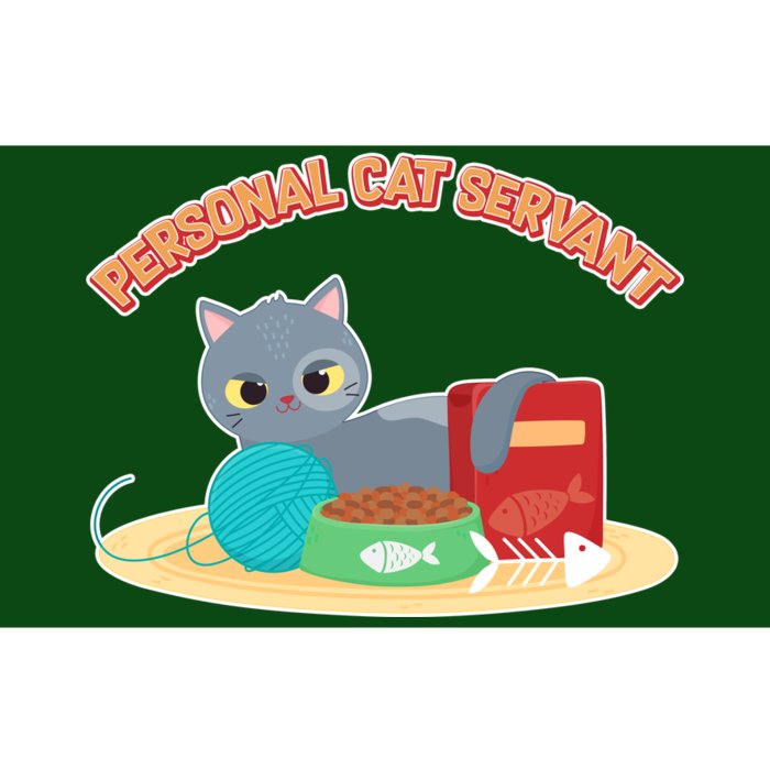 Funny Personal Cat Servant Bumper Sticker