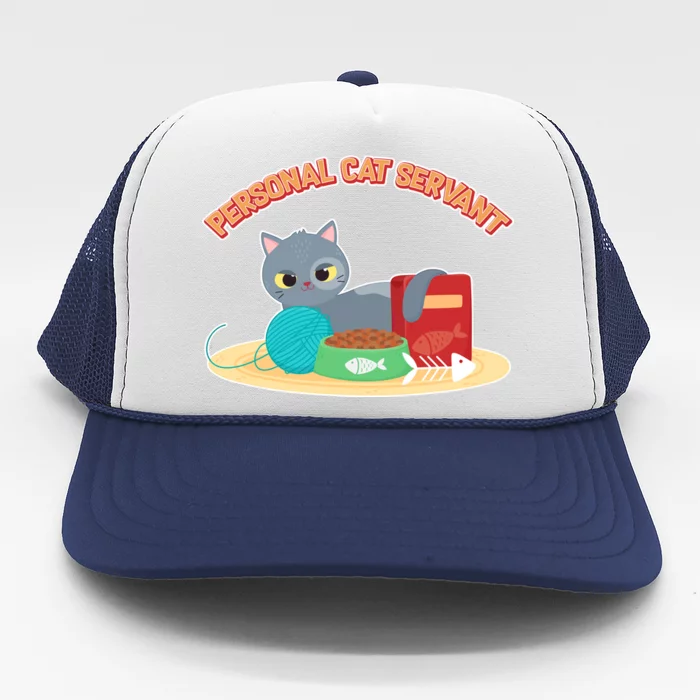 Funny Personal Cat Servant Trucker Hat