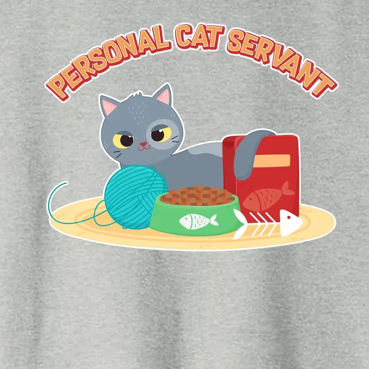 Funny Personal Cat Servant Women's Crop Top Tee