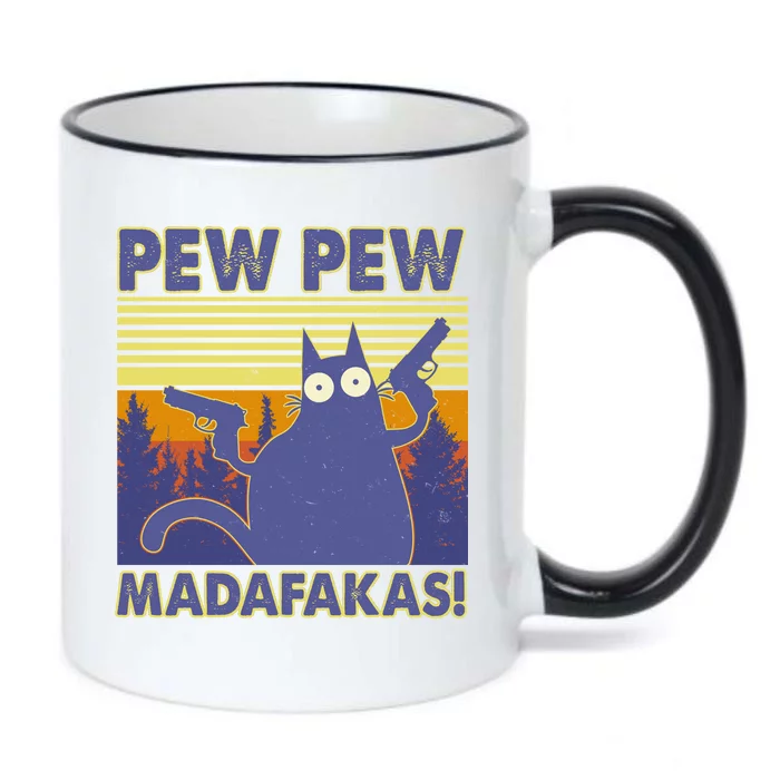 Funny Pew Pew Madafakas Black Color Changing Mug