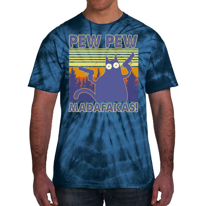 Funny Pew Pew Madafakas Tie-Dye T-Shirt