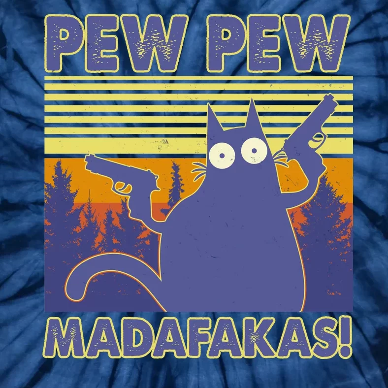 Funny Pew Pew Madafakas Tie-Dye T-Shirt