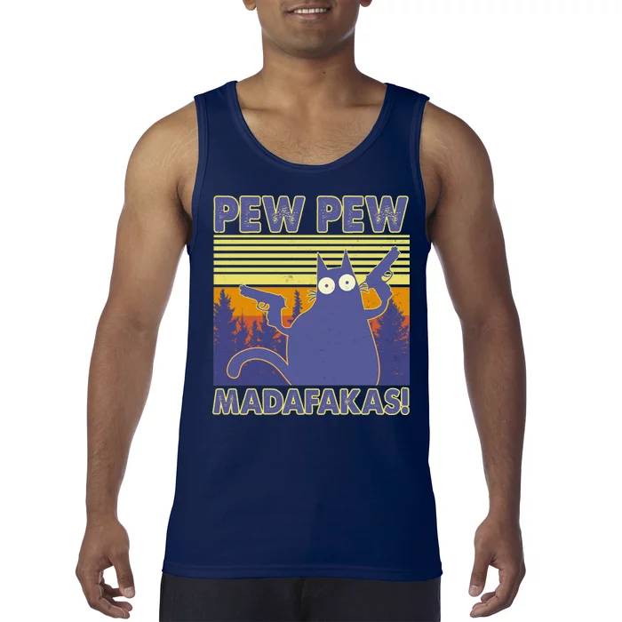 Funny Pew Pew Madafakas Tank Top