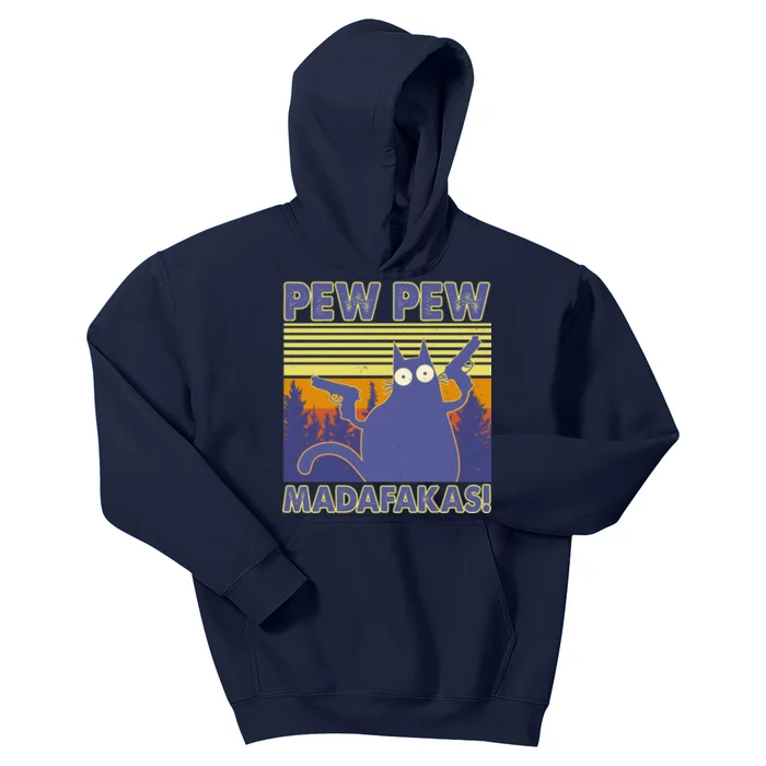 Funny Pew Pew Madafakas Kids Hoodie